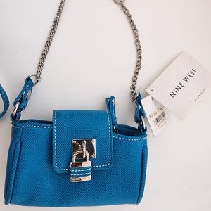 Nine West small teal Crossbody/Shoulder Bag